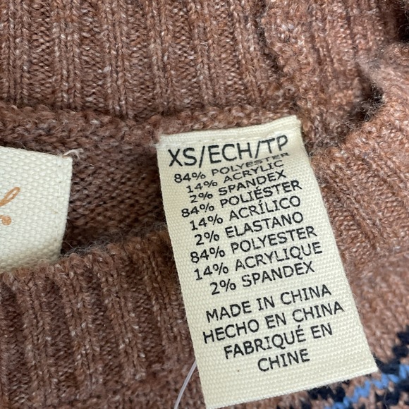 Weatherproof Vintage Women's XS Pullover Sweater Copper H0116 - Picture 3 of 9